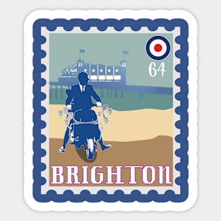 Brighton Pier '64 MODS Scooter Jimmy Stamp Sticker